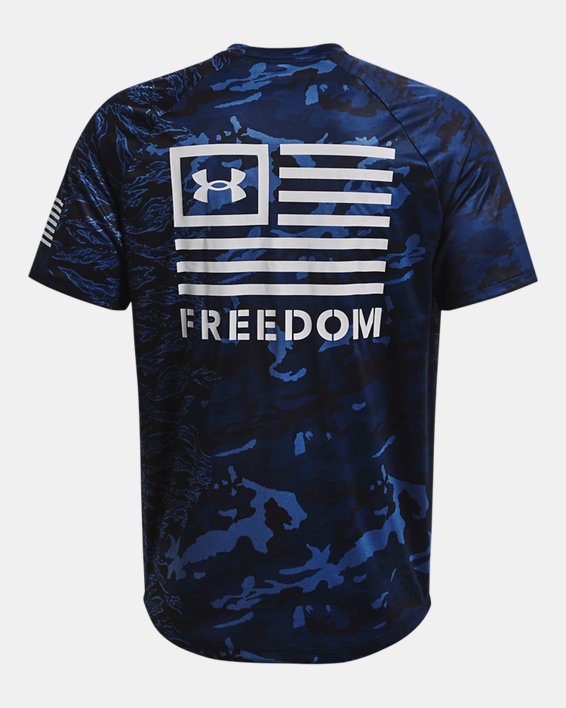 Men's UA Freedom Tech™ Short Sleeve, Blue, pdpMainDesktop image number 5
